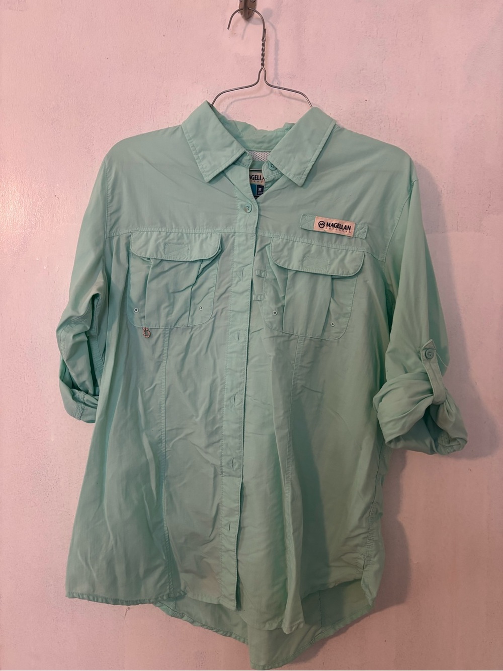 Magellan Outdoors Minty Aqua Fishing Shirt